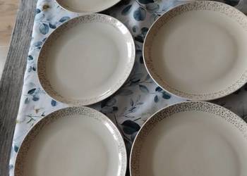 PRL Talerze porcelana Chodzież 6szt płaskie