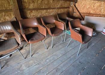 Fotele 5 szt.  meblomet vintage PRL