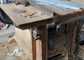 Używana krajzega - stary, drewniany stół warsztatKrajzega sprzedam Krajzege