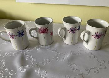 Kubki Ceramiczne Glazurowane Dekoracyjne i Ozdobne - 4 szt