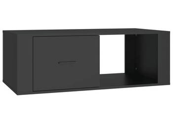 Stolik kawowy czarny 100x505x35 cm materiał drewnopochodny WM-816537