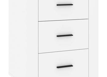 Szafka nocna biała 50x36x60 cm materiał drewnopochodny WM-816712