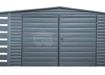 Schowek Domek Ogrodowy 4x3m + Wiata 0,5m Brama Dwuskrzydłowa GP419