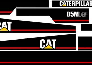 NAKLEJKI NA MASZYNĘ CAT D5M LGP