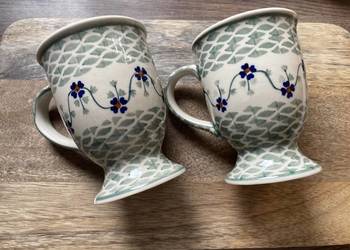 Kubek "Mars" na stopce/ceramika Bolesławiec