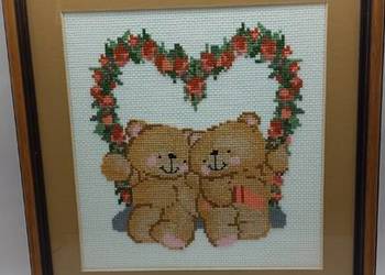 Obraz haft misie z sercem