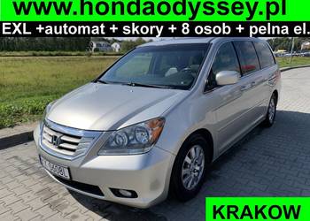 HONDA ODYSSEY EXL, 8 osob, automat, skory, klimatronic, serwis za 9900 PLN