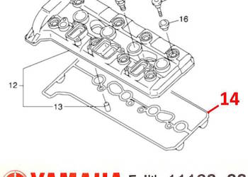 Uszczelka pokrywy zaworów zaworowej Yamaha FJR 1300 5JW-11193-00