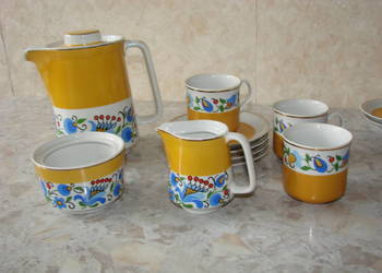 Lubiana wzór kaszubski porcelana PRL