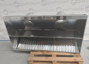 Okap przyścienny trapezowy z łapaczami 170x60x40 