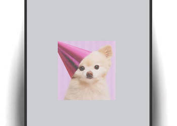 chihuahua plakat A4, mały plakat z psem, śmieszny plakat A4
