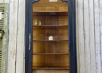 BIBLIOTEKA witryna antracyt, Louis XV Francja 1891, Antyk szafa