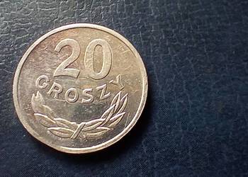 Stare monety 20 groszy 1985 destrukt PRL Polska piękna