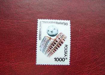 Polska 1990 MNH Mi. 3268 Sport Piłka nożna MŚ Italia 90