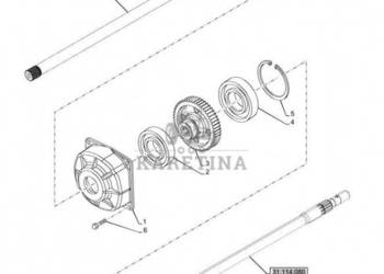 New Holland T6070 Koło zębate napędowe 55t 84185602