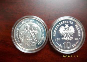 10 zł x 2 Stanisław Lesczyński Ag 925, 14.14g rok 2003