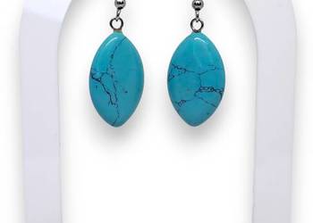 Kolczyki z TURKUSU, turkus, łezki #1415