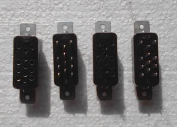 Wtyk i gniazdo Unitra-Eltra 12-pin z czasów PRL