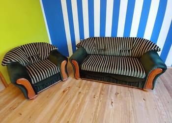Sofa + 2 Fotele! meble, łóżko, meble salonowe, Transport!
