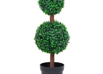 Sztuczny bukszpan w formie kul w doniczce zielony 60 cm WM-336510