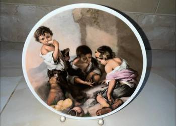 Talerz z motywem z obrazu, Murillo Selltmann Weiden,  Bavaria. W. Germany