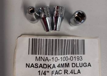 Nasadka 6-kątna 1/4"  4mm R.4LA FACOM