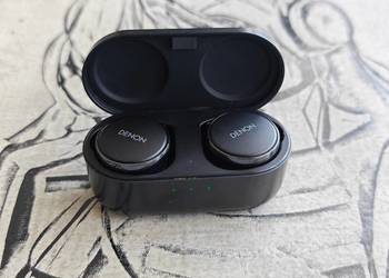 Słuchawki bezprzewodowe Denon Perl Pro aptx lossless hi-fi BT5.3 Qi ANC
