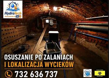 Osuszanie budynków, Lokalizacja wycieków, Wynajem osuszaczy