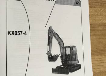 dtr instrukcja obsługi koparka kubota kx057-4 i inne