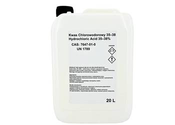 Kwas Chlorowodorowy / Hydrochloric acid 35 - 38% CZDA CAS 7647- 01- 0 Kwas Chlorowodorowy / Hydrochloric acid 35 - 38% CZDA CAS 7647- 01- 0