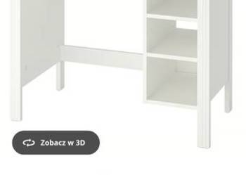 Białe biurko Brusali Ikea