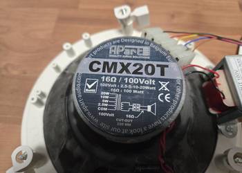 Głośniki Apart CMX 20t nagłośnienie 100V 100W wpuszczany syfitowy