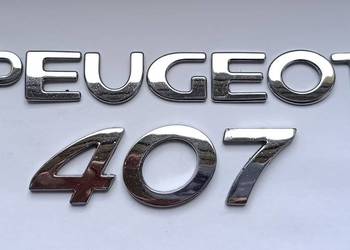 Napis emblemat Peugeot 407 sedan 04-08r