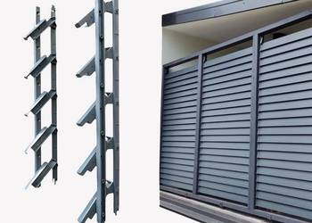 Żaluzje ruchome deseczki balkon taras mechanizm uchwyt  antracyt