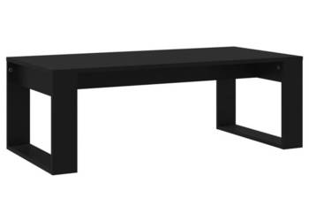 Stolik kawowy czarny 102x50x35 cm materiał drewnopochodny WM-823359