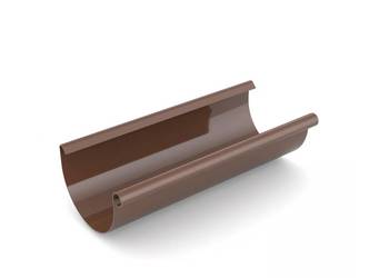 Bryza PVC Rynna 75 mm 1,95 m brąz