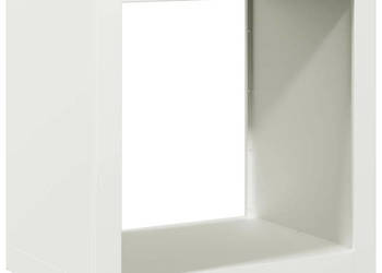 Stojak na drewno opałowe biały 60x40x60 cm stalowy WM-851004