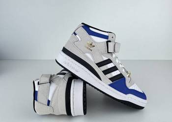 Adidas Forum Mid J r.36 2/3 IG7590 skóra niebieskie