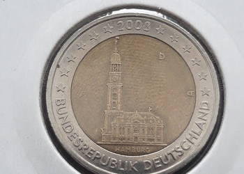 2 Euro Niemcy Hamburg 2008 r. - men. D 2 Euro Niemcy Hamburg 2008 r. - men. D