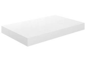 vidaXL Półka ścienna, biała, wysoki połysk, 40x23x3,8 cm, MDF(SKU323742)