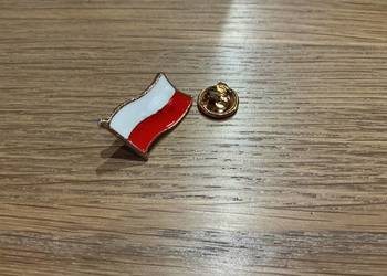 Flaga Polski Przypinka Metalowa