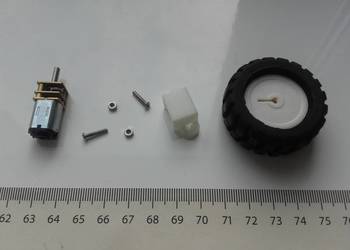 Silnik+ koło Micro GA12-N20 3V-6V, z przekładnią spowalniają
