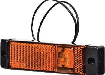 Lampa obrysowa LED, prostokątna, 12/24V z przewodem i uchwytem Kramp LA301…