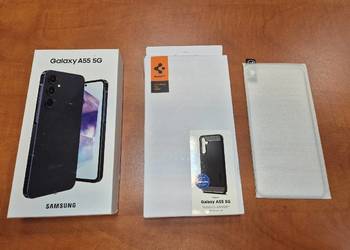 Nowy Samsung Galaxy A55 5G 128GB Czarny + Etui + Szkło