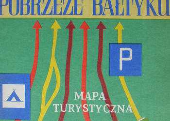 POBRZEŻE BAŁTYKU - Mapa turystyczna. PPWK 1979