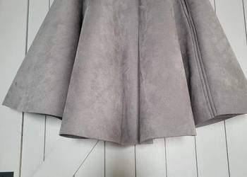 Szara spódnica Mosquito (S/36) z kieszeniami. Długość 57cm