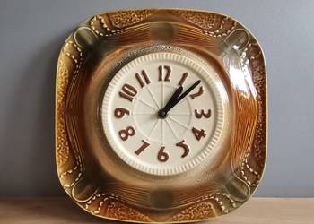 Stary zegar wiszący Z - 250 porcelit Mirostowice design PRL