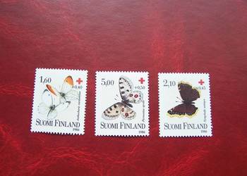 Finlandia 1986 MNH Mi.993/95 Fauna Owady Motyle  a