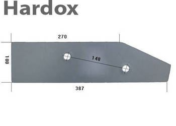 Płoza krótka HARDOX 27011700/L części do pługa RABEWERK