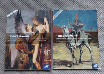CD-matura  i książki "Ponad słowami" część 1 i 2